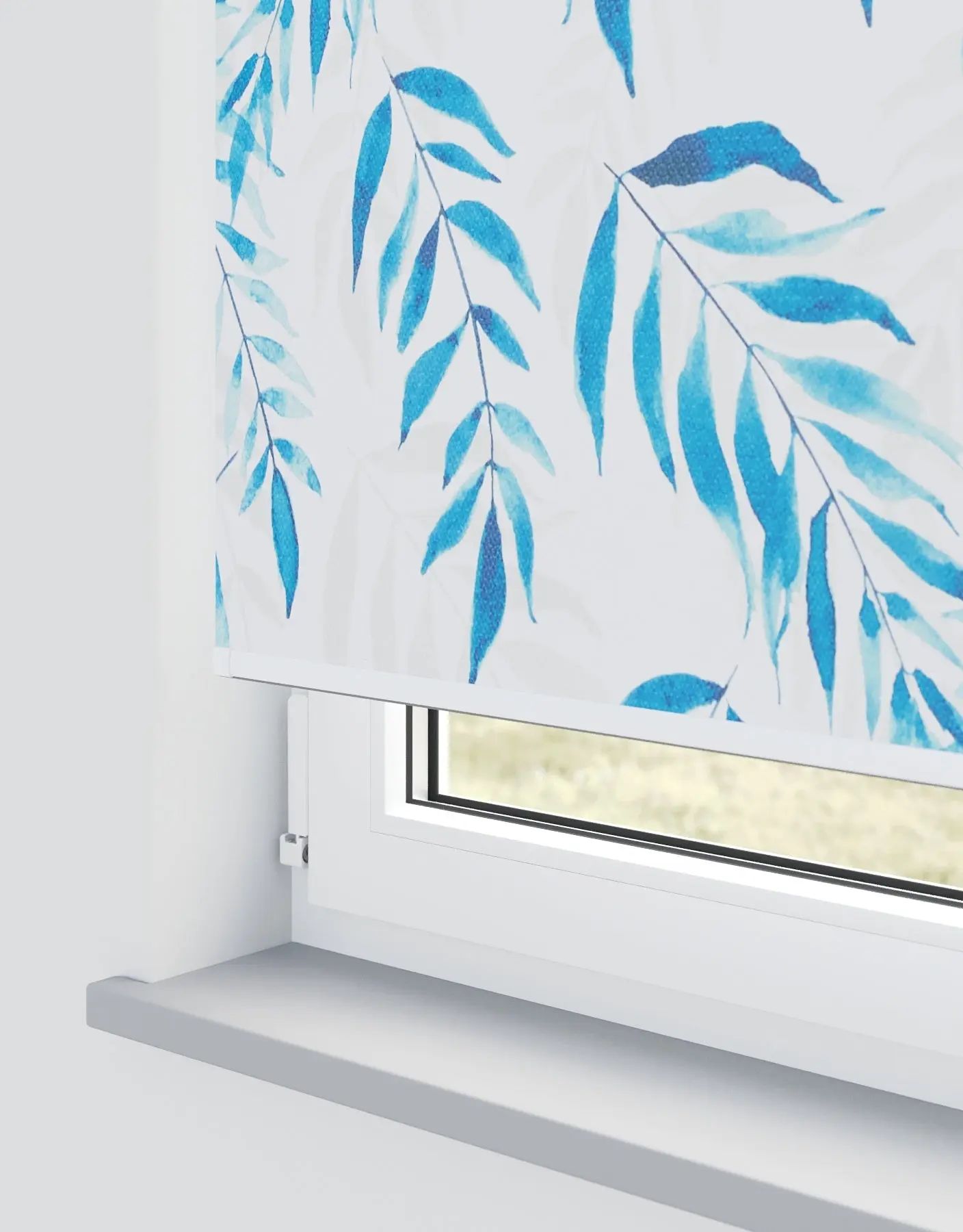Clarice Roller Blinds Electric Azure