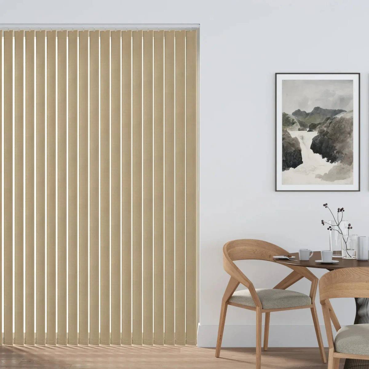 Dolphin Vertical Blinds fitted in a British home