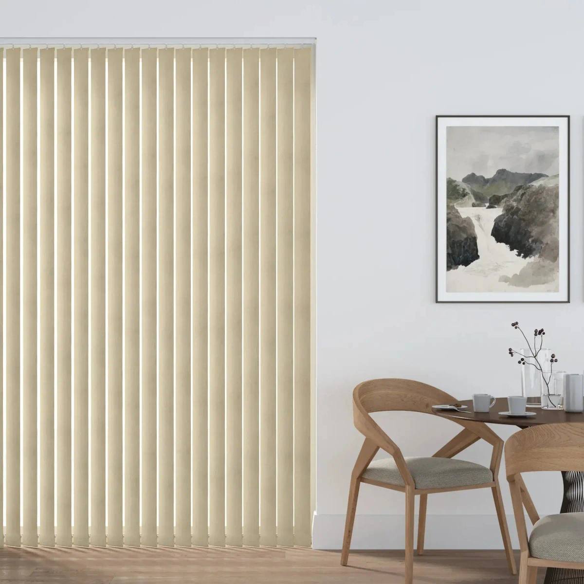 Westbam Vertical Blinds fitted in a British home