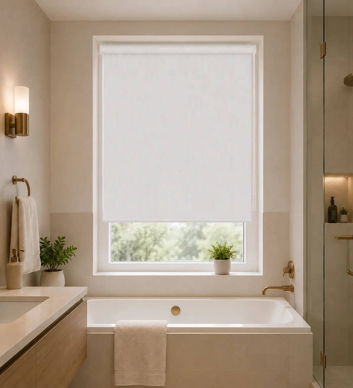 Luxury Roller Blinds fitted in a British home