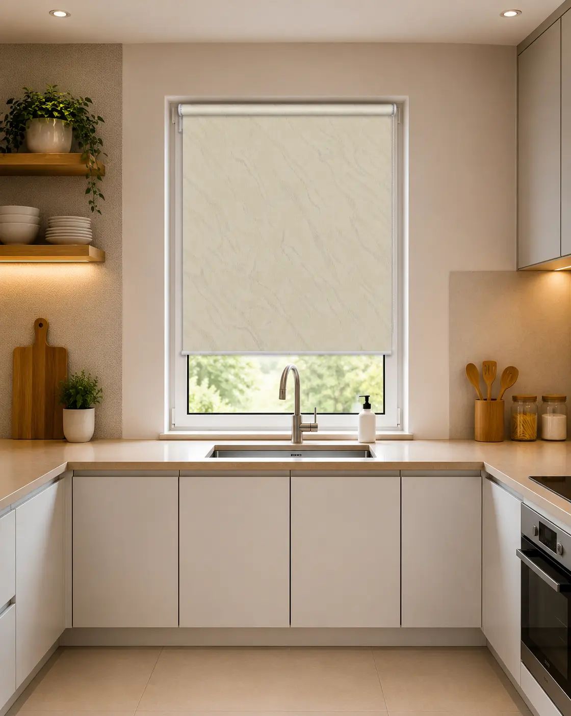 Fiesta Roller Blinds Cream