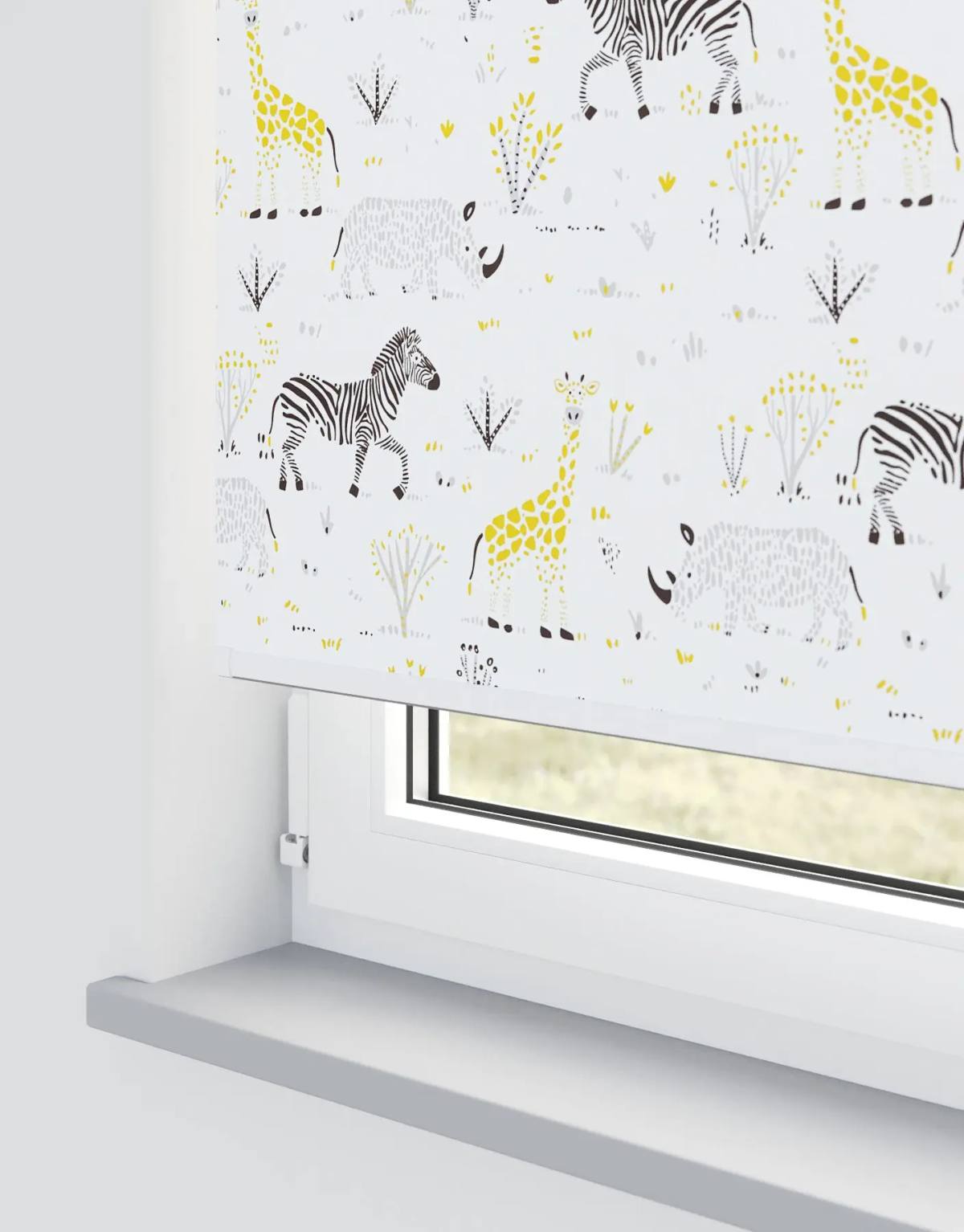 In The Jungle Roller Blinds fitted in a British home