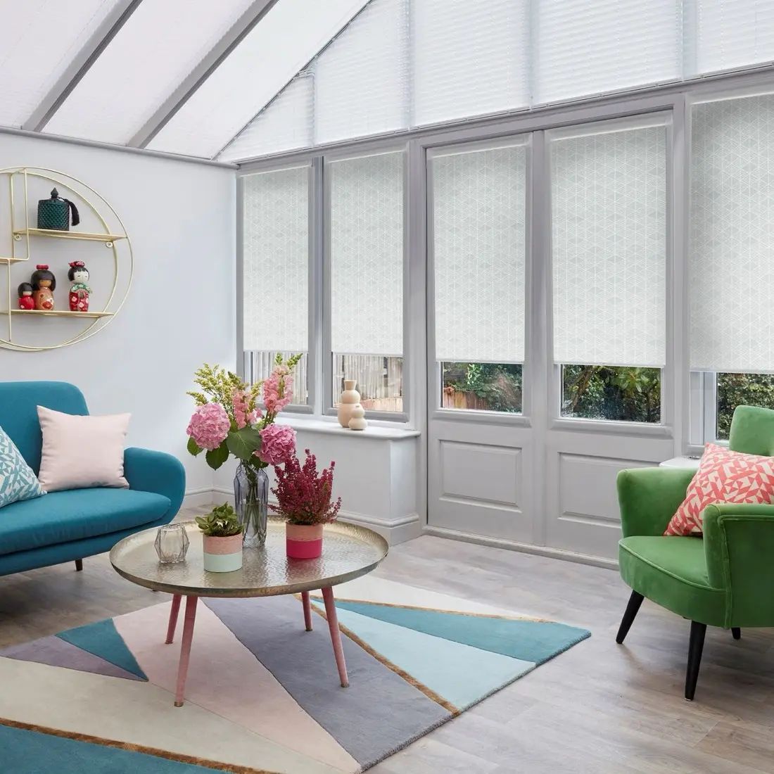 Krakow in Airy Blue — made-to-measure blinds