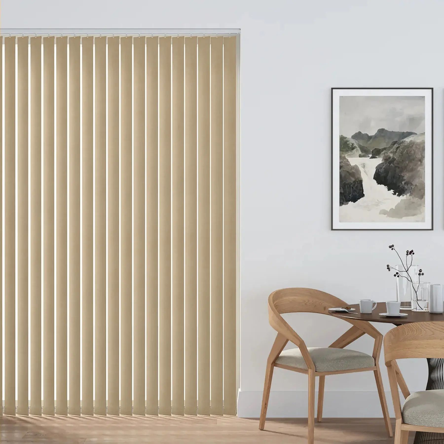 Lyon Vertical Blinds Beige