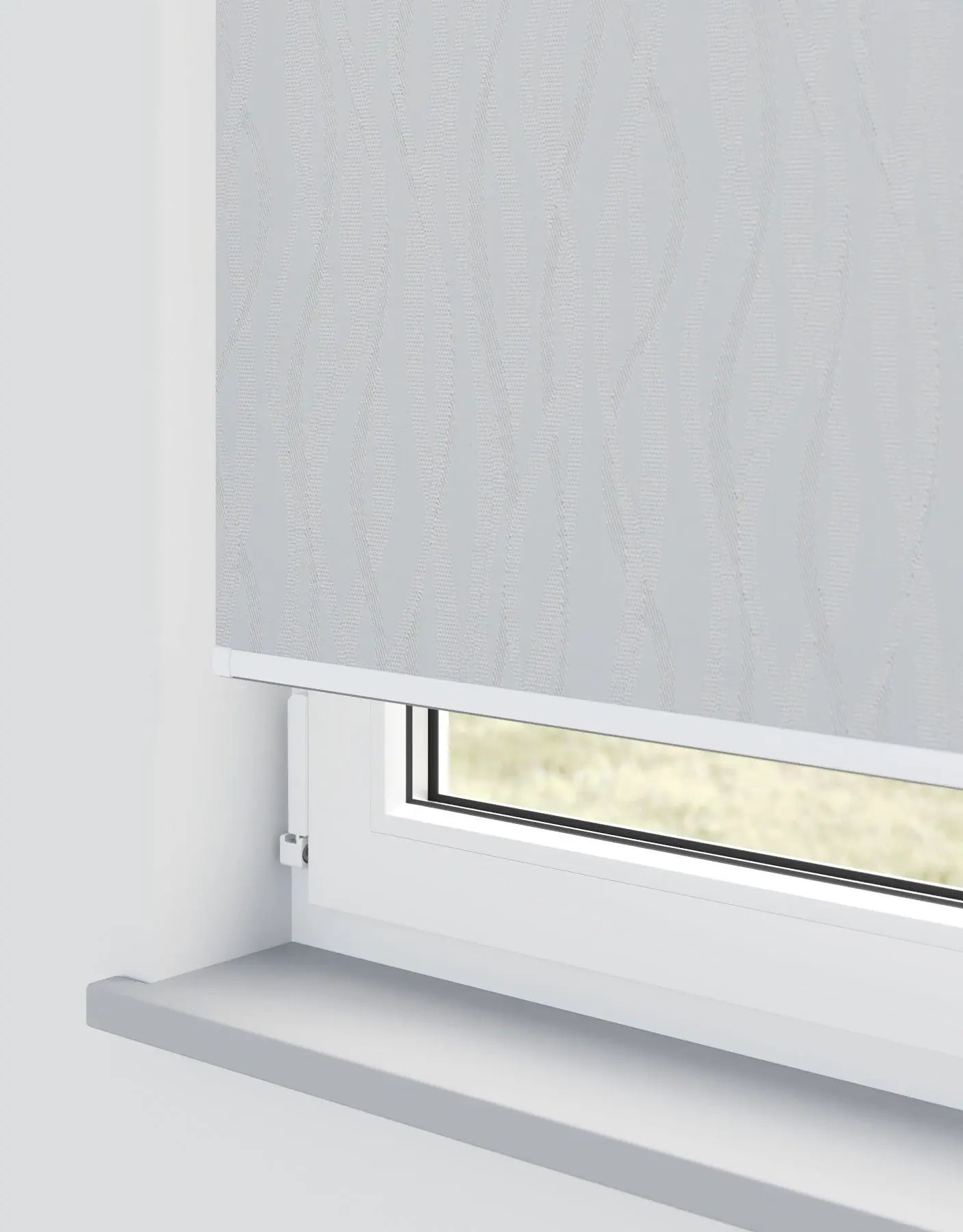 Devon Roller Blinds Electric in Aluminium — made-to-measure blinds