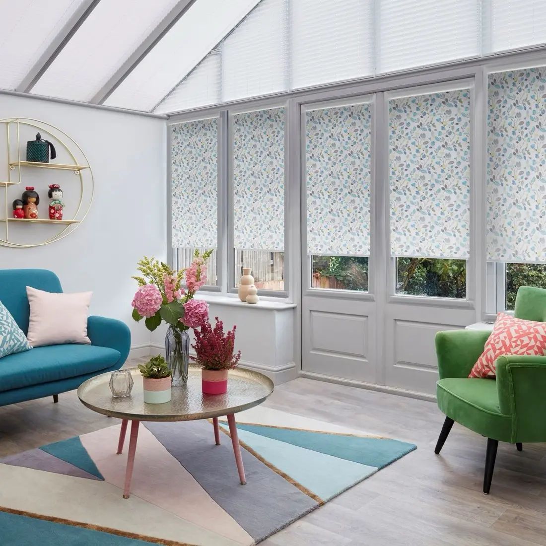 Fleur in Lapis — made-to-measure blinds