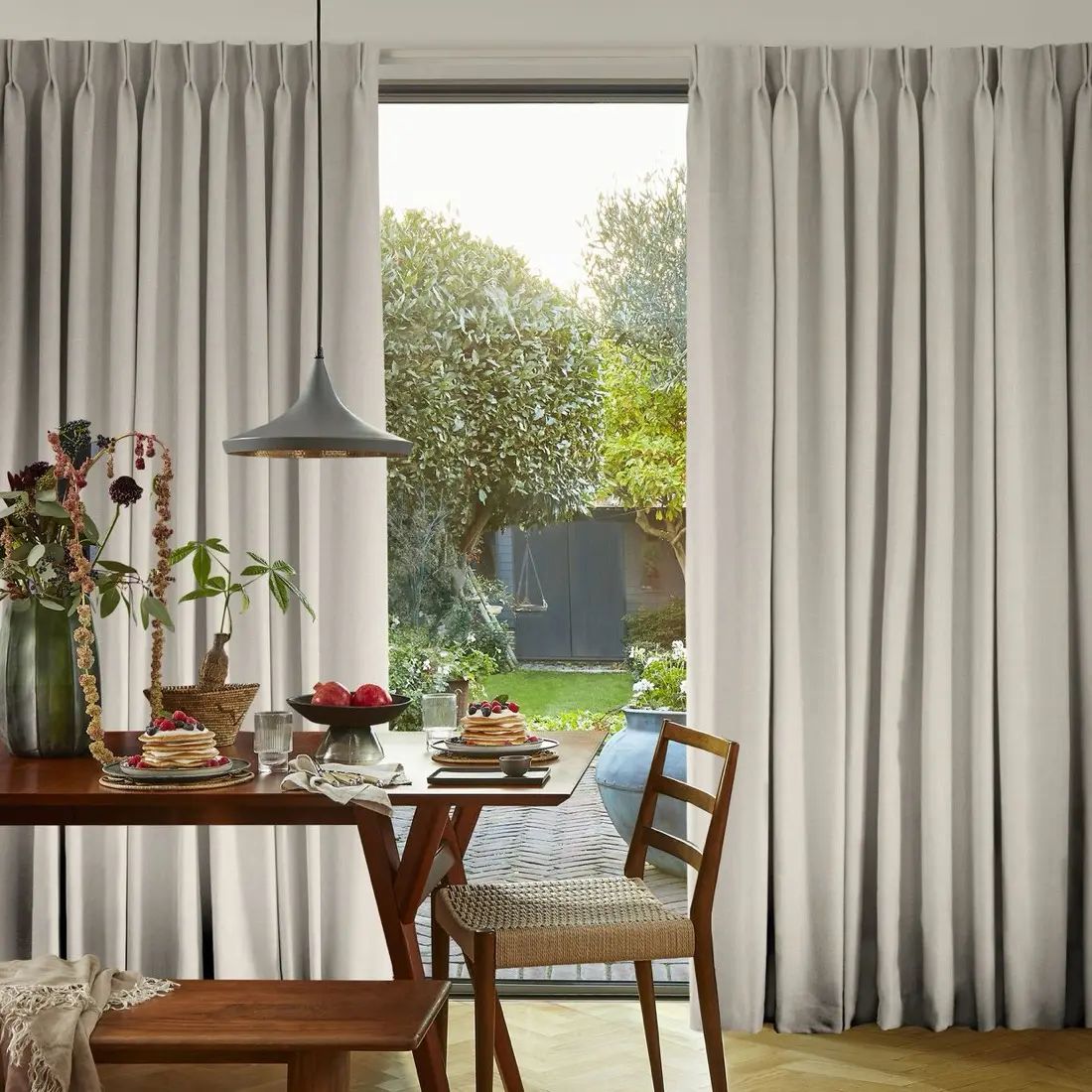 Sawyer in Almond — made-to-measure curtains