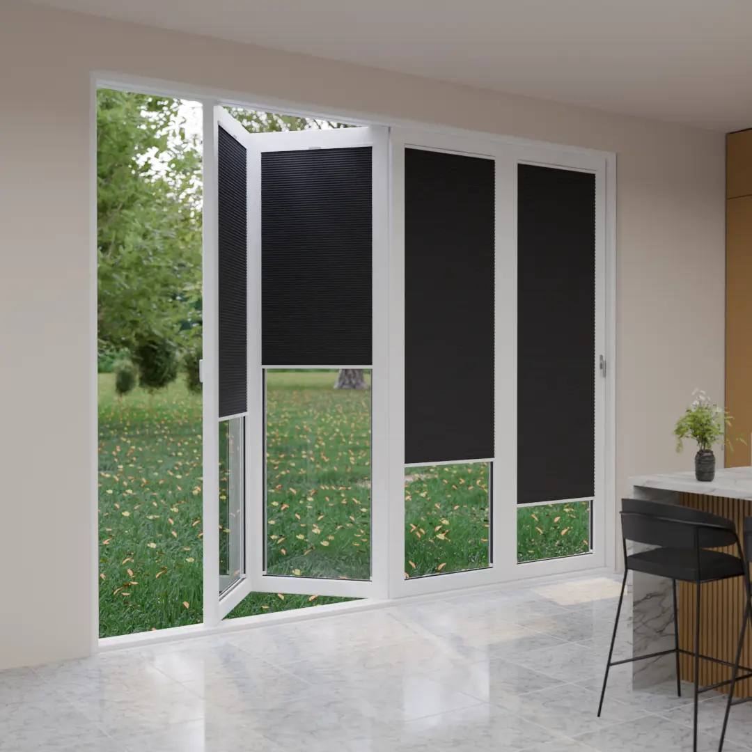 Easy Stick Blackout Blinds fitted in a British home
