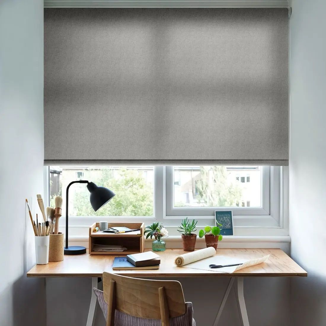 Barrow in Charcoal — made-to-measure blinds