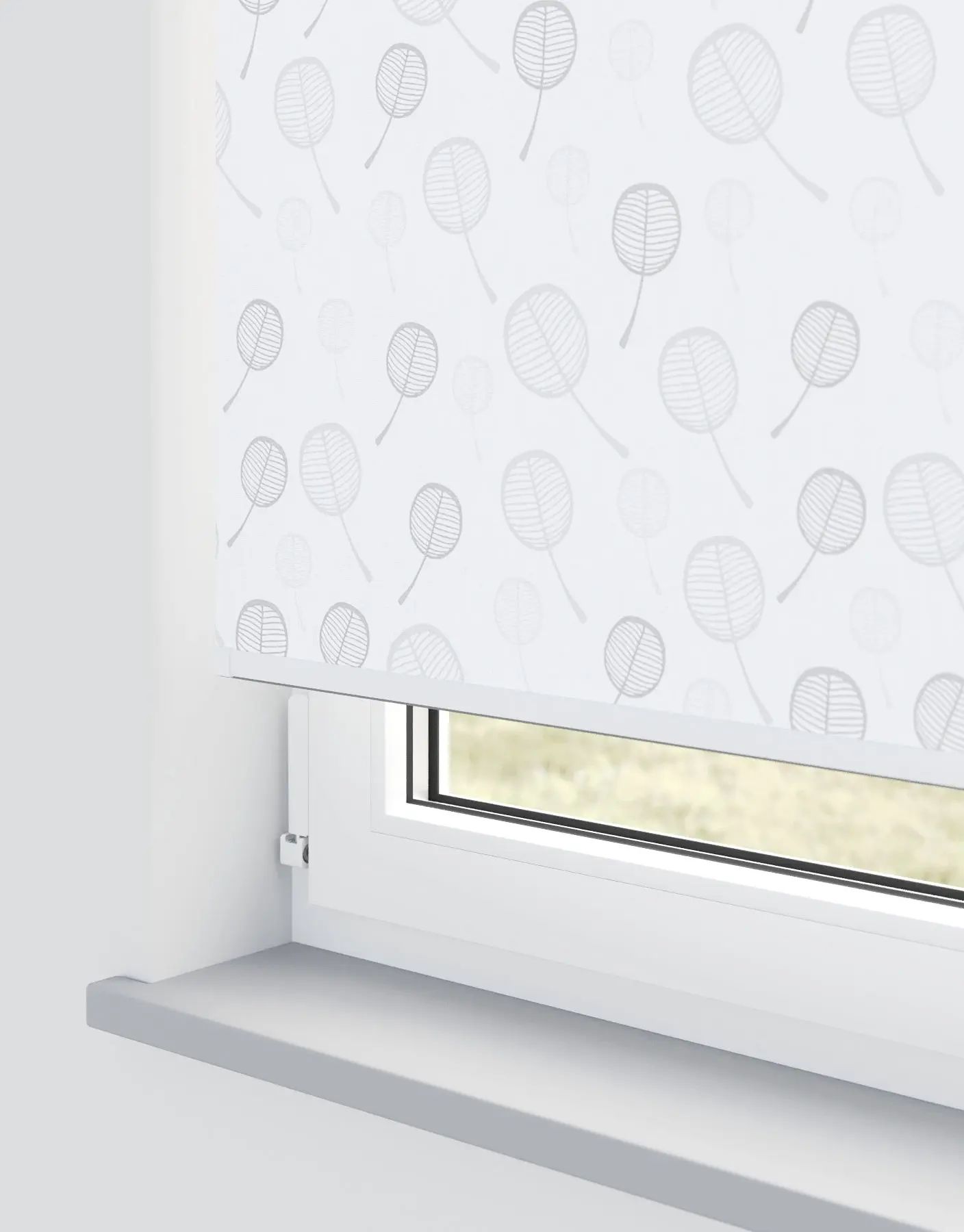 Serenity Roller Blinds Electric in Mono — made-to-measure blinds