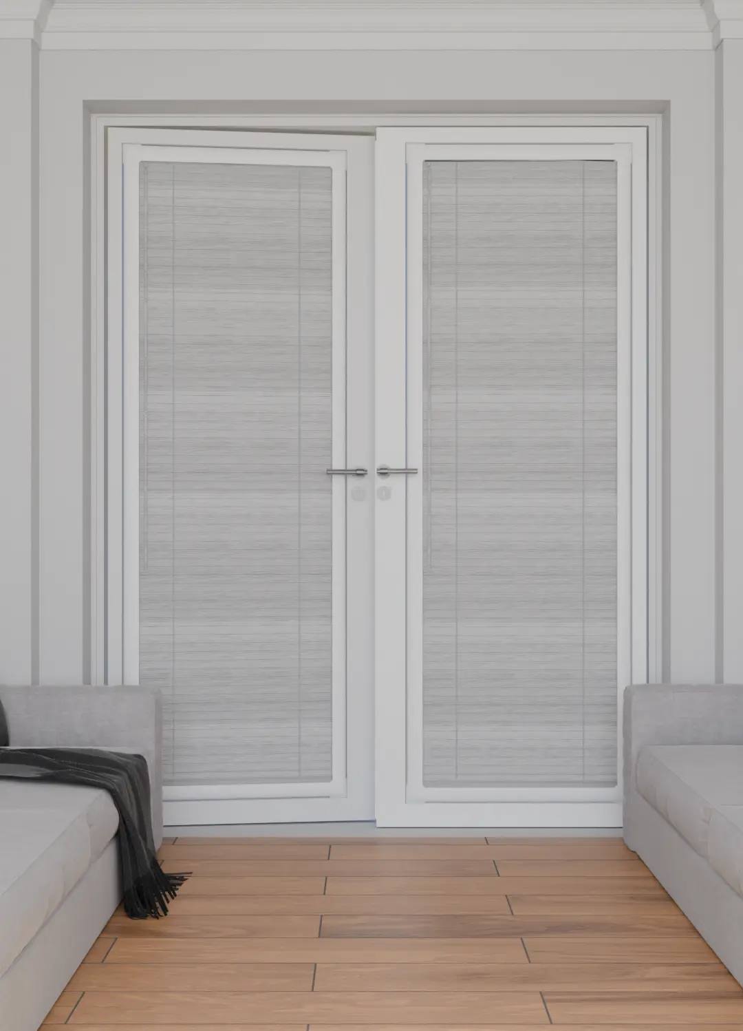 Perfect Fit No Drill Metal Venetian Blinds fitted in a British home