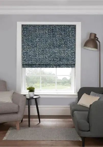 EB Roman Blinds Boucle Stratosphere