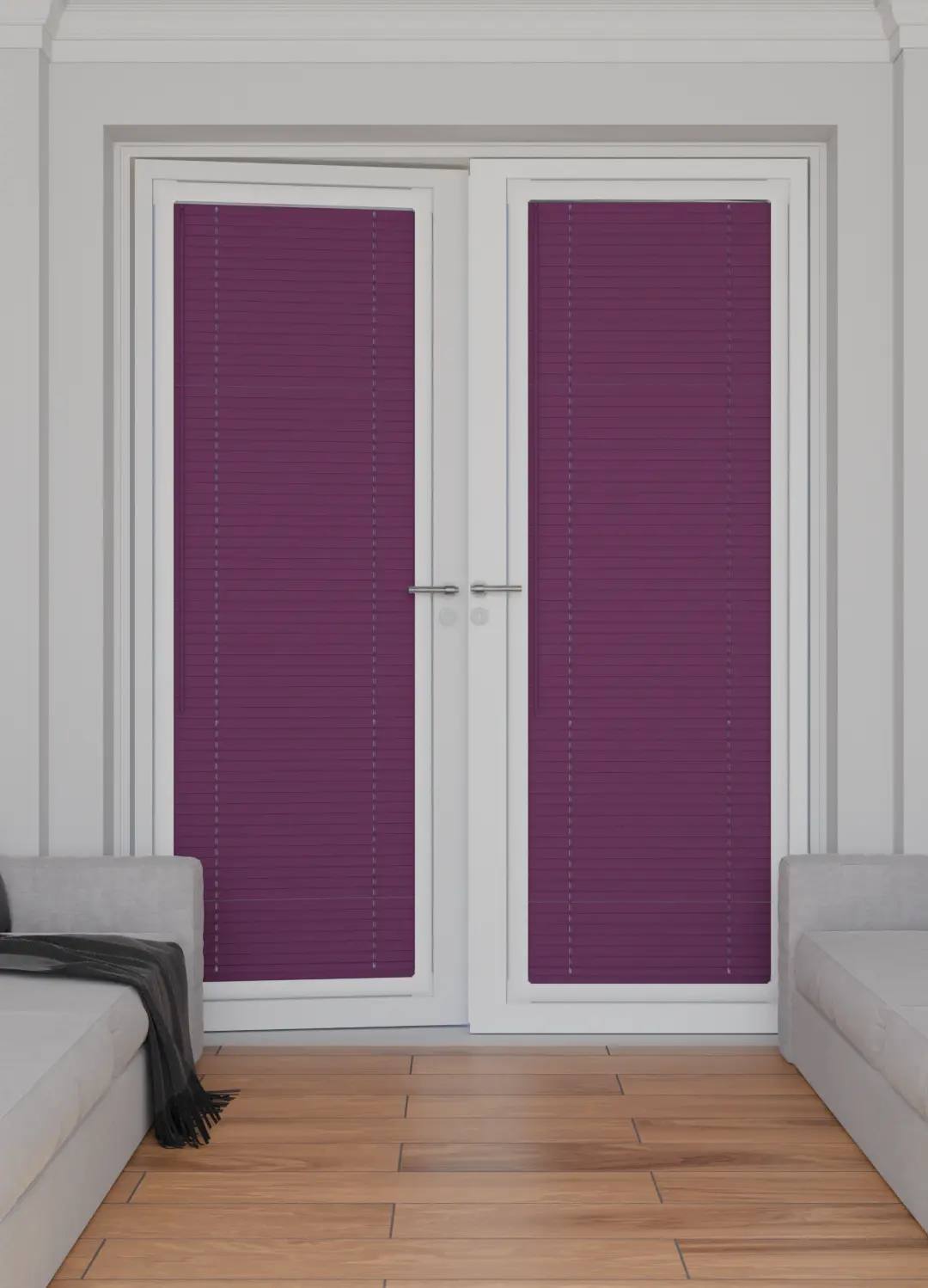 Perfect Fit No Drill Metal Venetian Blinds fitted in a British home