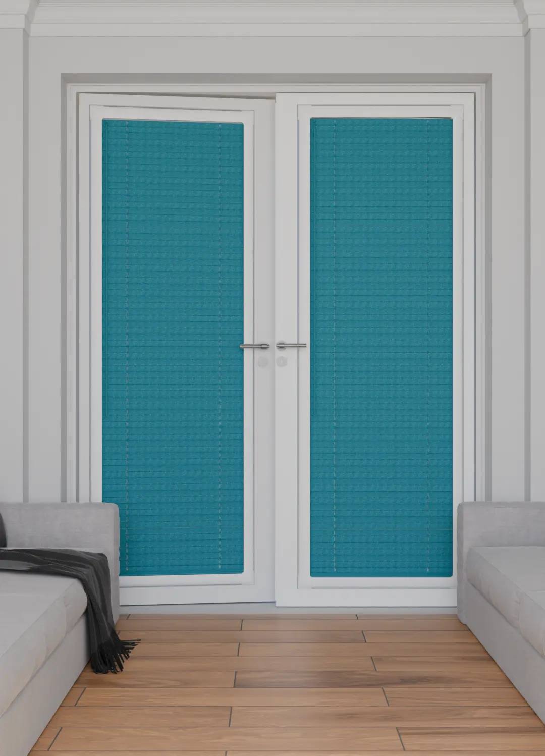 Perfect Fit No Drill Metal Venetian Blinds fitted in a British home