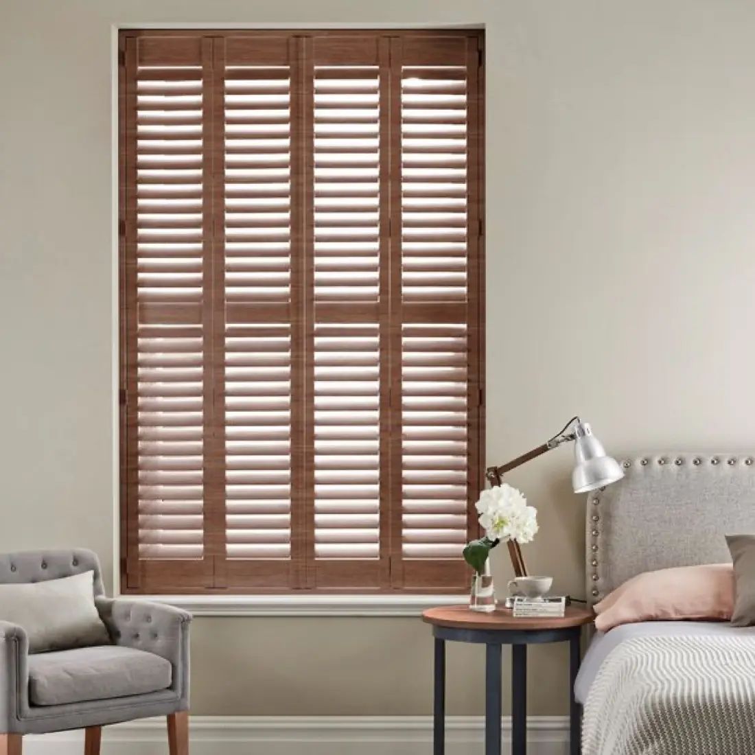 Middling in Cherry — made-to-measure shutters