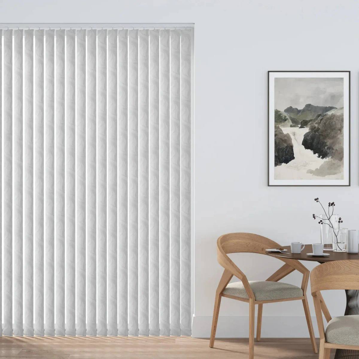 Milton Vertical Blinds fitted in a British home