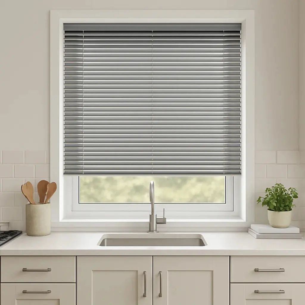 Antique Silver Metal Venetian Venetian Blinds Blind