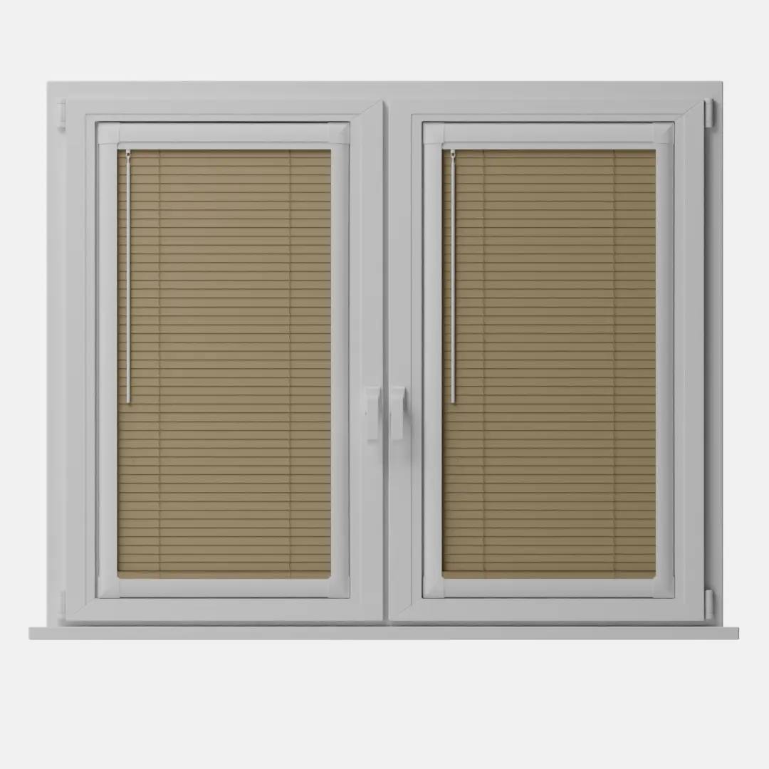 Perfect Fit No Drill Metal Venetian Blinds fitted in a British home