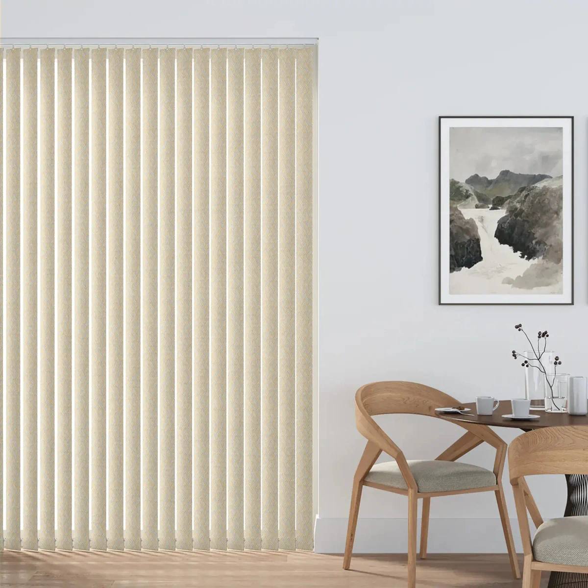 Marina Vertical Blinds fitted in a British home
