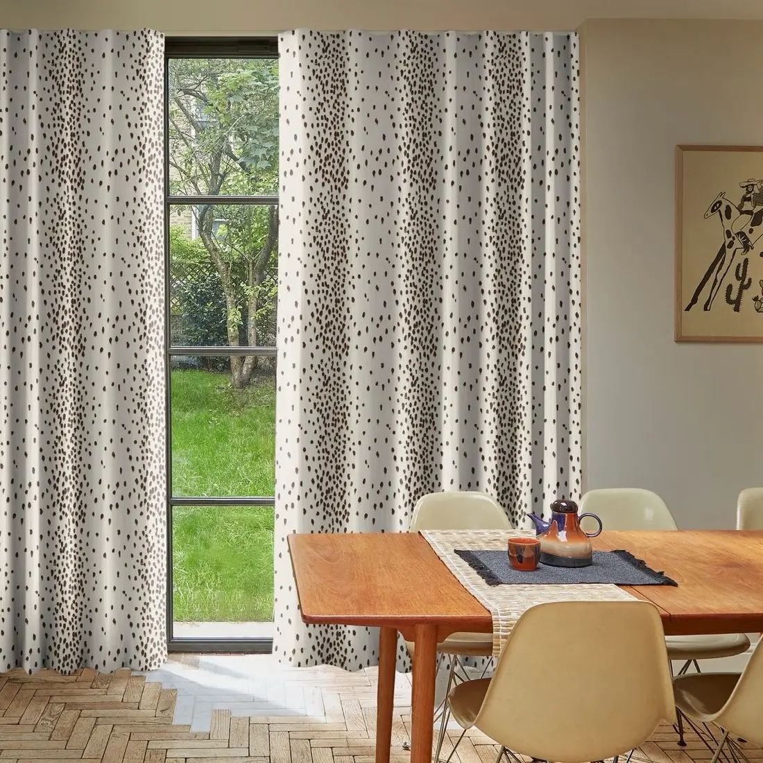 Islford in Dalmatian Cocoa — made-to-measure curtains