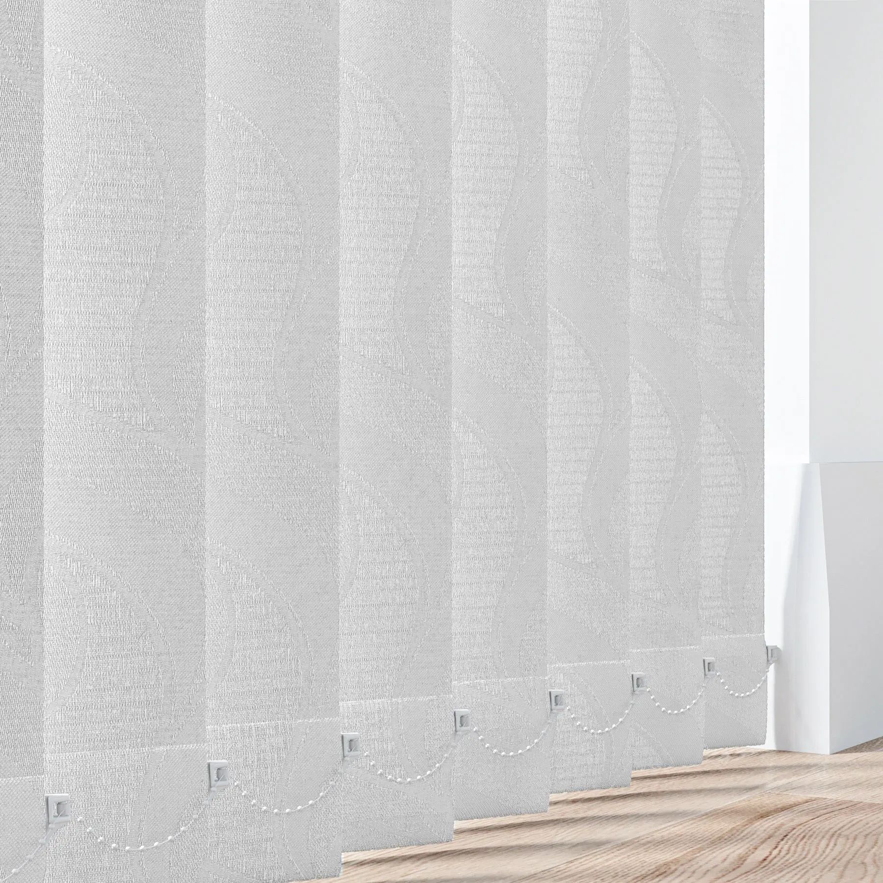 Milton Vertical Blinds in White — made-to-measure blinds