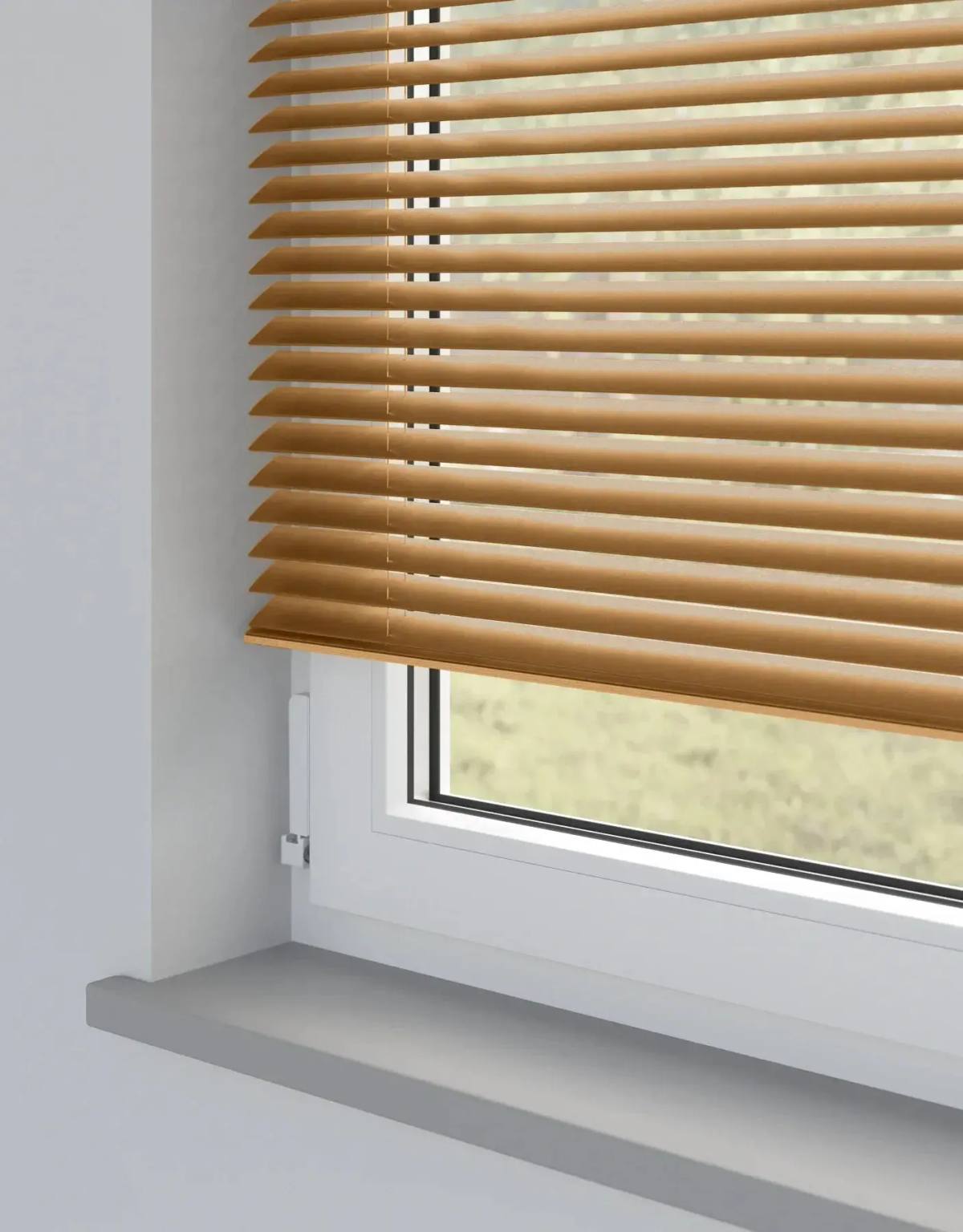 Copper Metal Venetian Venetian Blinds fitted in a British home