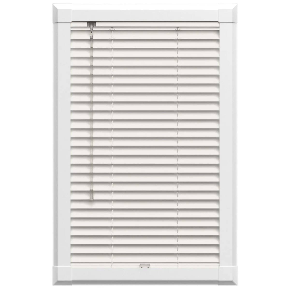 Perfect Fit No Drill Wooden Wooden Blinds fitted in a British home
