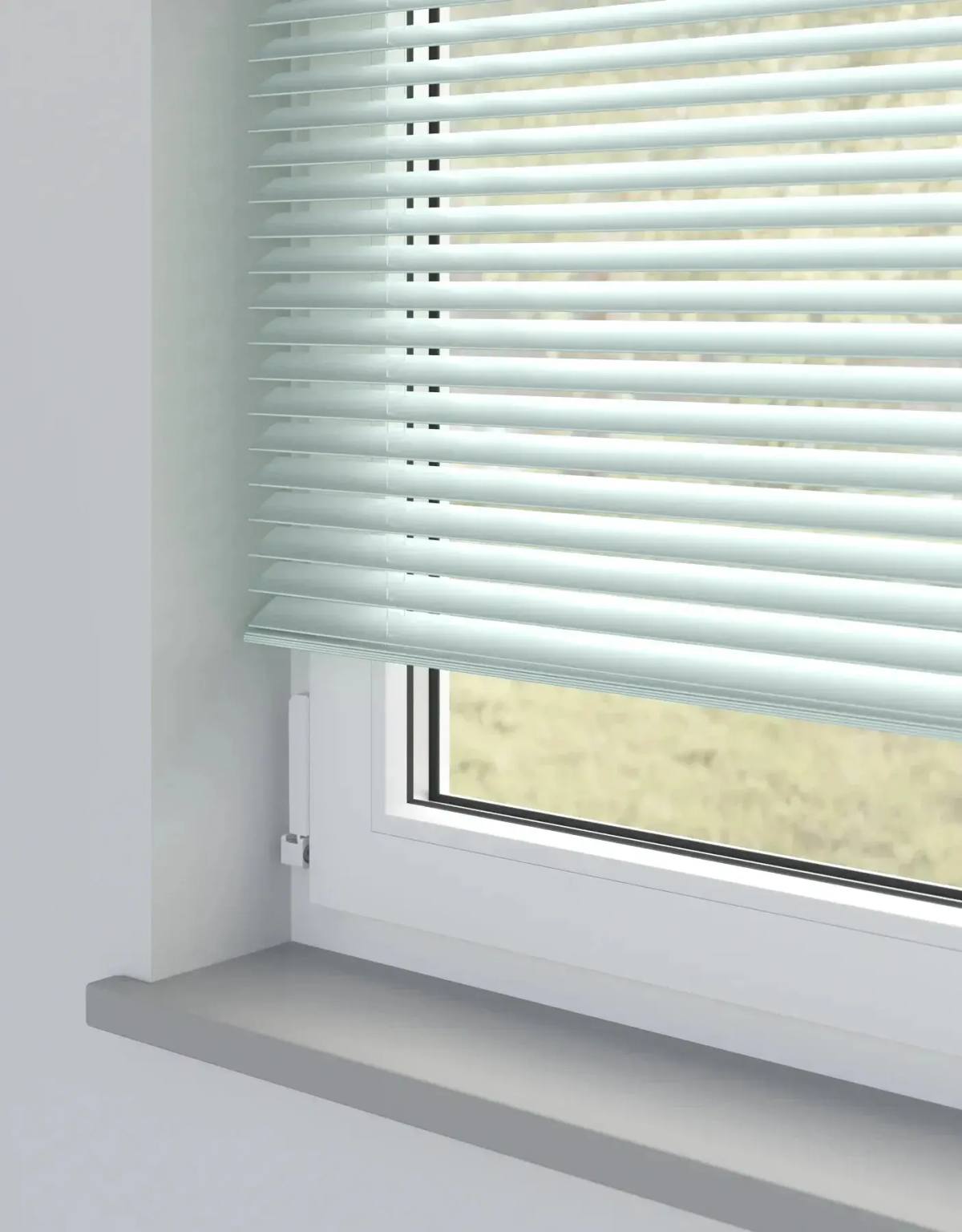 Peppermint Metal Venetian Venetian Blinds fitted in a British home