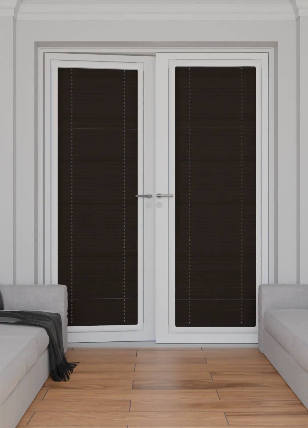 Perfect Fit No Drill Metal Venetian Blinds fitted in a British home