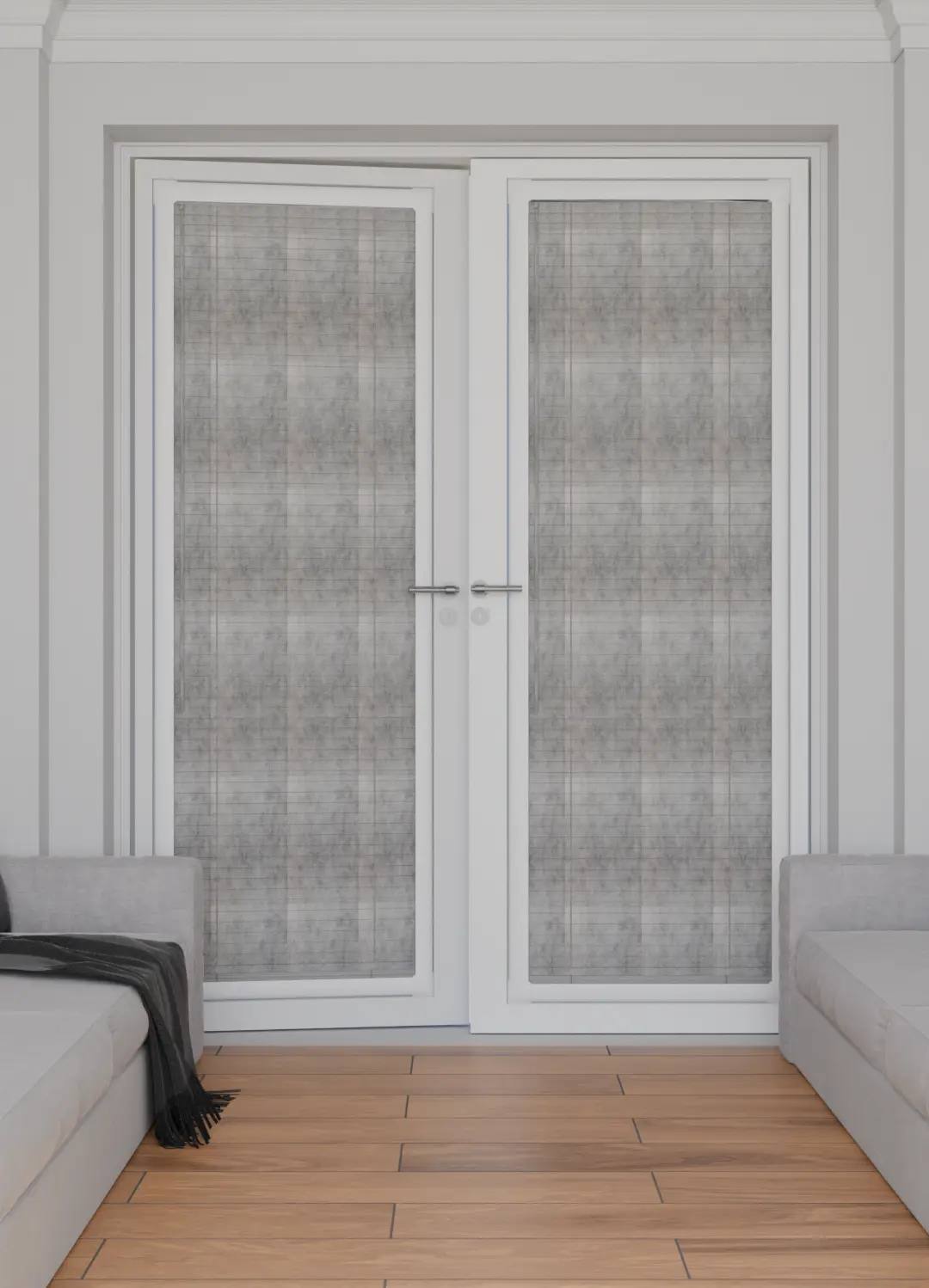 Perfect Fit No Drill Metal Venetian Blinds fitted in a British home